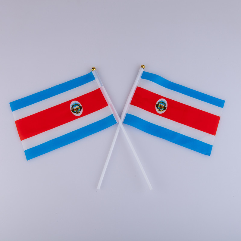 N.° 7 y n.° 8 Copa Mundial de Qatar 2022 32 equipos ondeando banderas a mano, banderas de todos los países, artículos de animación.