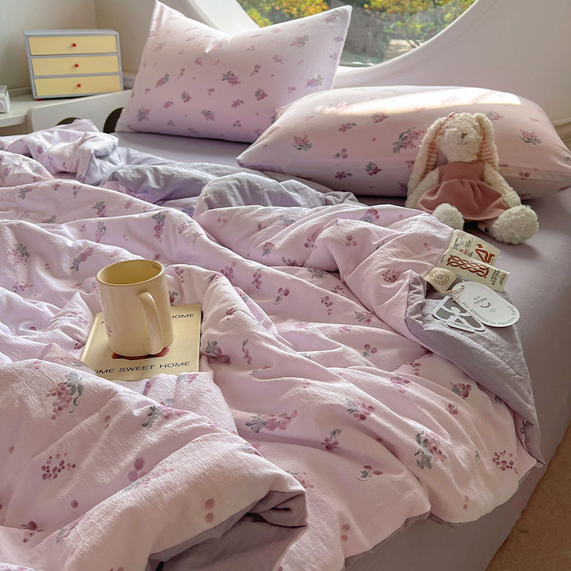 포도는 70% 달콤함 [매우 부드러운 알몸 수면 이중 거즈 여름 이불]