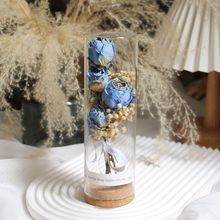 许愿瓶干花真花玫瑰玻璃罩摆件装饰礼物发光伴手礼生日diy热卖