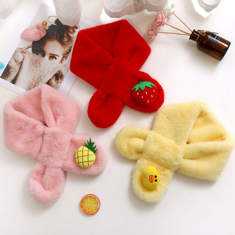 children scarf Autumn and winter new pattern Korean Edition lovely Versatile Child thickening keep warm men and women baby Plush Collar