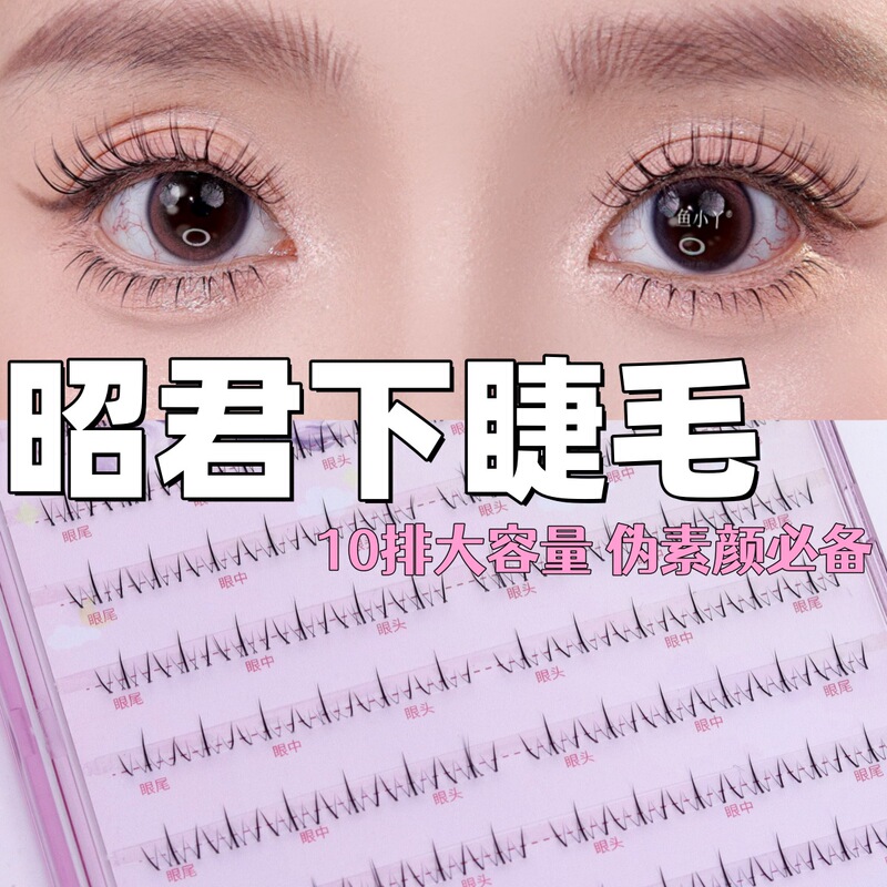 Fish Xiaoya Four Beautiful Women Series Zhaojun Lower Eyelash Segmented Transparent Terrier Natural Cartoon Mother Feeling Novice