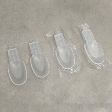 厂家直销塑料一次性小勺子折叠透明PP八宝粥罐头勺家用酸奶勺甜品