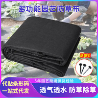 庭院除草布土工布园艺防草布别墅铺路盖草布隔土垫滤渗透水布