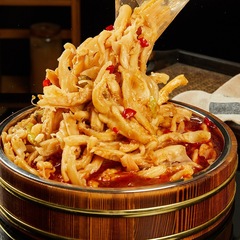 Spicy and Sour Boneless Duck Feet, Famous Brand Vinegar Pickled Boneless Duck Feet, Preserved Flavor Snack Food, Leisure Food, Large Packaging, Commercial Use