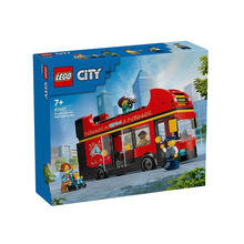 LEGO 乐高积木60407 红色双层观光巴士城市玩具车男孩拼搭玩具