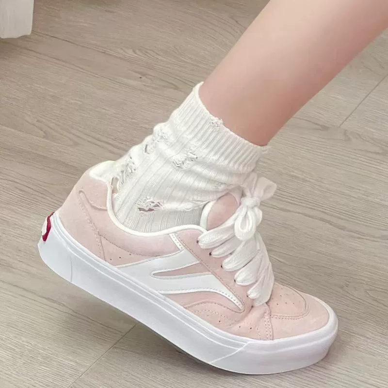 Американская ретро желтая обувь для скейтборда с толстой подошвой