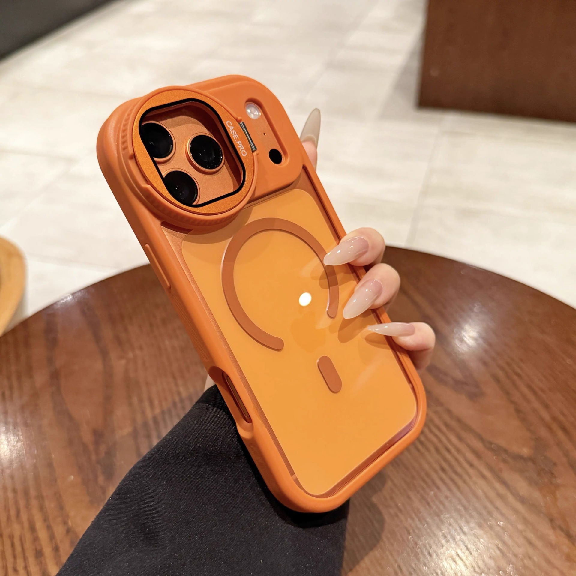 Manyetik lens tutucu iPhone 15 Pro Max cep telefonu kılıfı Apple 16 şeffaf tam koruma darbeye dayanıklı kılıf için uygun - 7