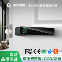 锌合金生态门指纹密码智能锁极简办公室门涂鸦蓝牙磁吸锁体电子锁