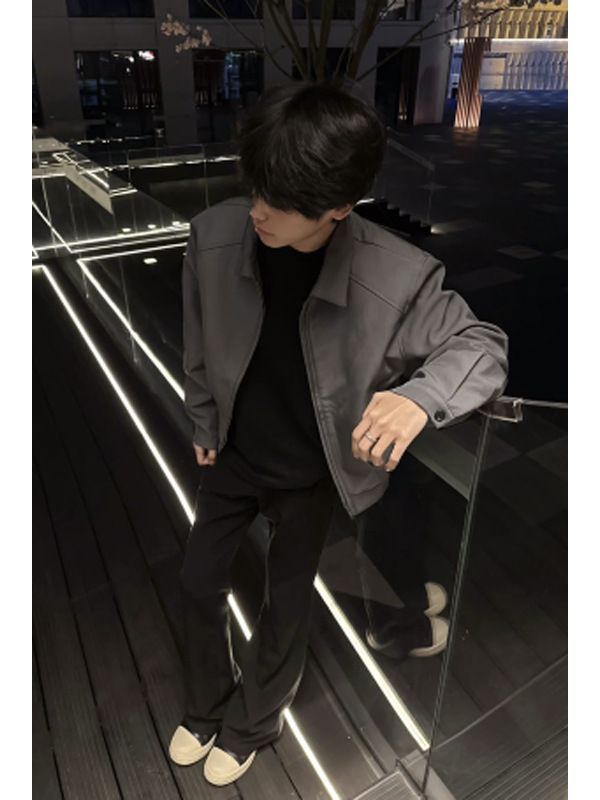 cleanfit垫肩短款外套男高级感痞帅春秋季短宽boxy行政夹克年轻人|undefined