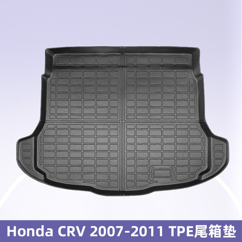 Aplicable a Honda CR-V 2007 - 2011 3D todo el tiempo TPE almohadilla de pie almohadilla de respaldo