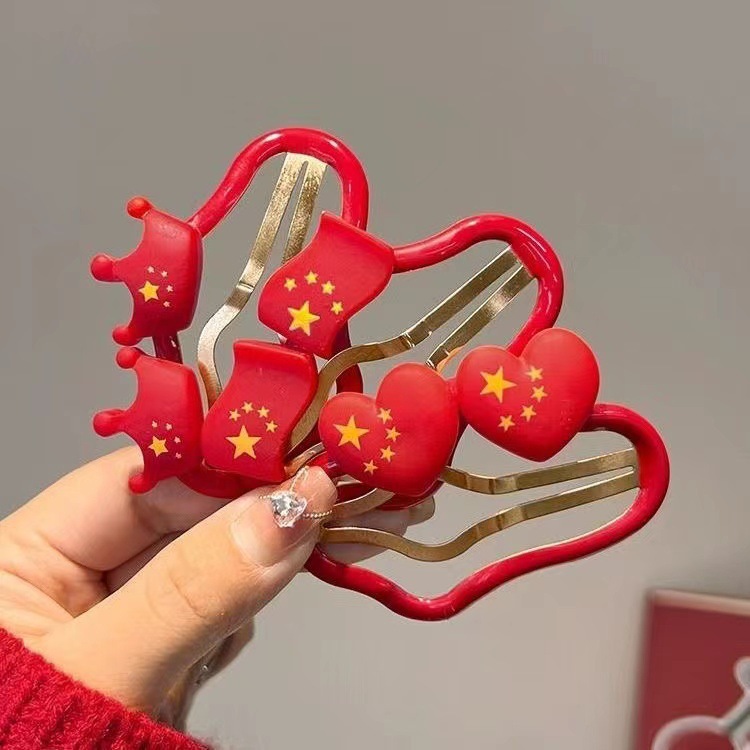 Día Nacional de niños pinzas de cabello, pinzas laterales, pinzas de cabello