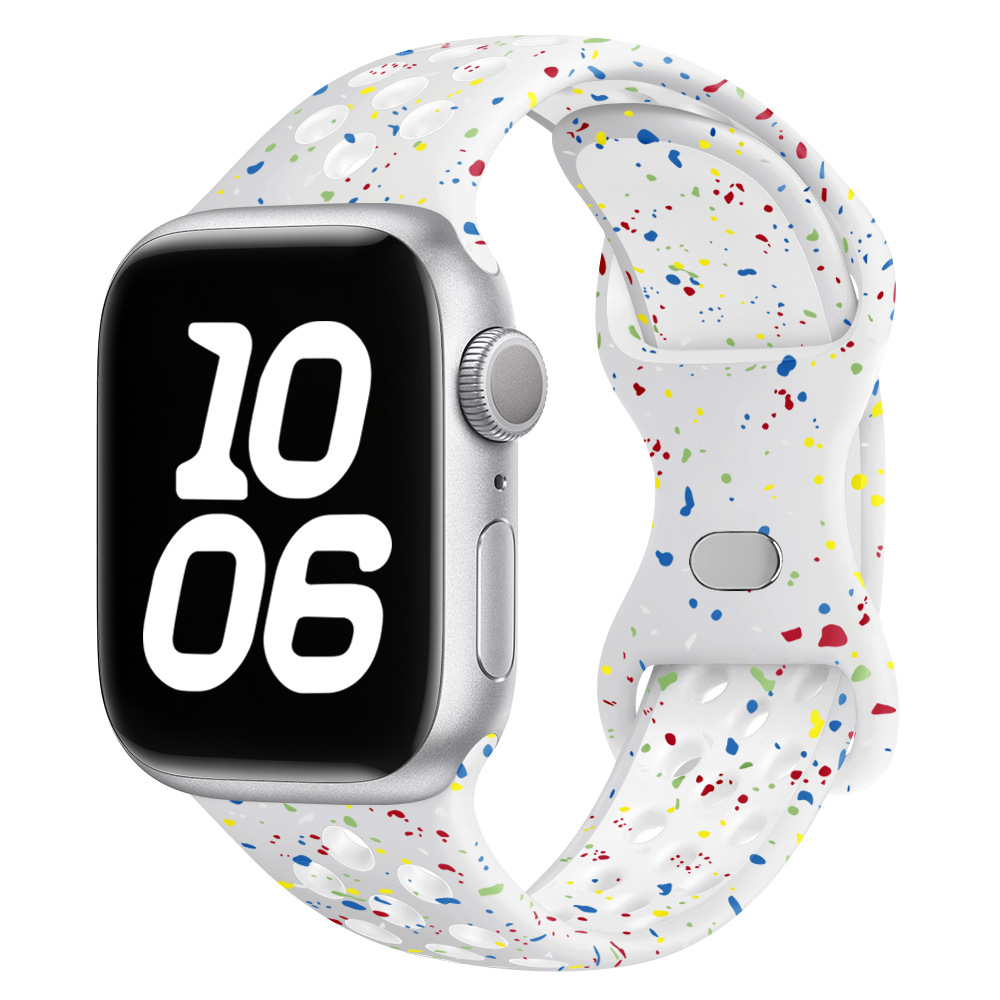 Aplicable Apple Watch98 Ultra2 Butterfly Buckle Nike Silicone New