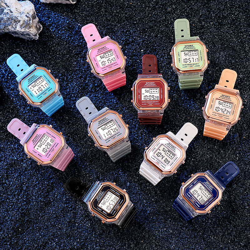 Manufacturer Wholesale Unicorn Fashion Luminous Small Square Electronic Watch Hot-Selling Sports Series Electronic Watch Manufacturer Wholesale Unicorn Fashion Luminous Small Square Electronic Watch Hot-Selling Sports Series Electronic Watch