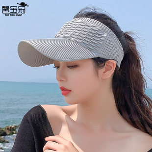 8010 Hat Women's Korean-style Spring and Summer Outdoor Sports Cap Non-roofed Student Sun Hat Sunscreen Hat