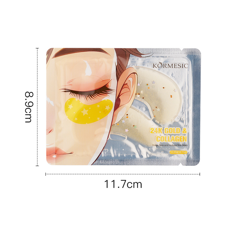 KORMESIC máscara de ojos de colágeno marino en inglés máscara de ojos máscara de comercio exterior transfronteriza fábrica al por mayor image 19