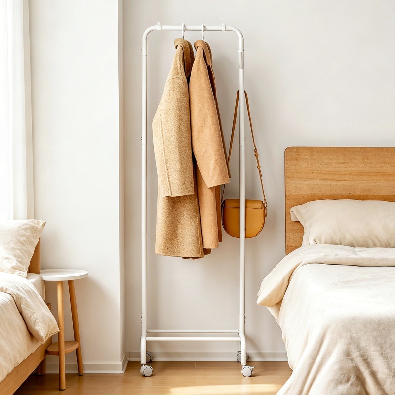 Aterrizaje transfronterizo pequeño estrecho colgar ropa secundaria neta dormitorio móvil mini simple secador de ropa secador de ropa percha de sombrero percha de ropa