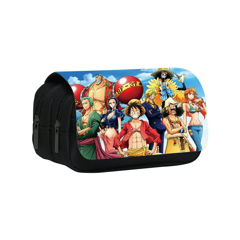 Заводская оптовая продажа школьной ручки One Piece, двойной слой, большая вместимость, канцелярская сумка