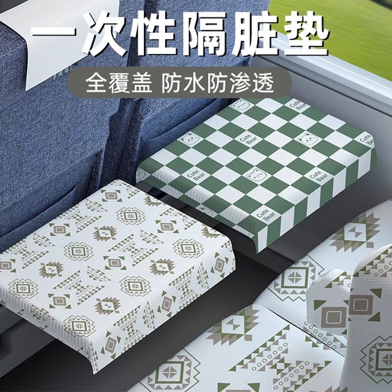 Waterproof and oil-proof disposable placemats for high-speed train hard seats, paper seat pads, train anti-dirt mats, table mats, outdoor seat cushions