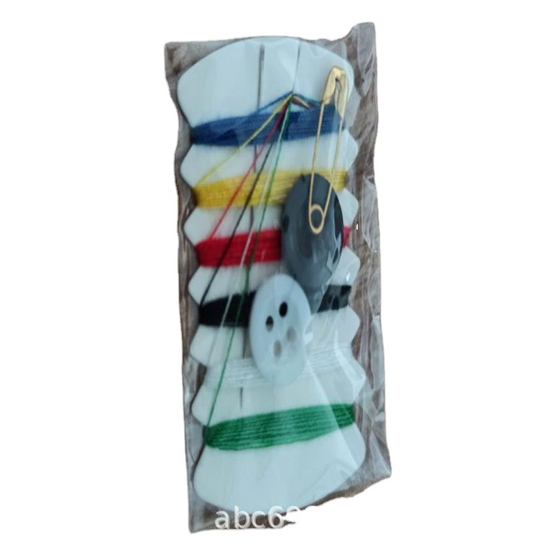 Набор для шитья с шестью нитками и одной иглой с двумя пуговицами, костюм, дорожный швейный костюм, домашний швейный набор, костюм