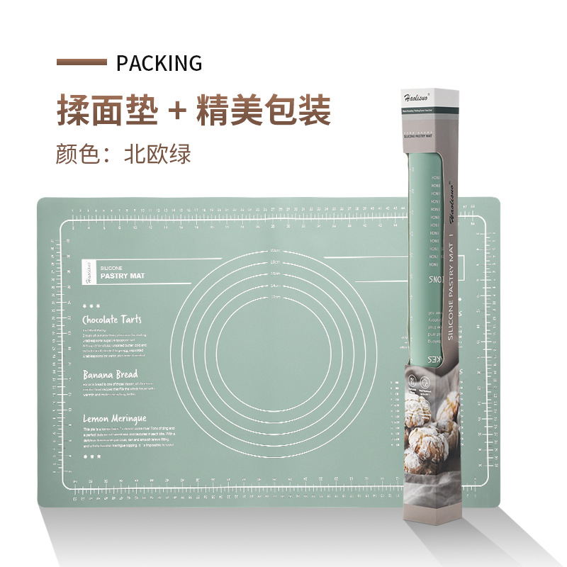 Medida de silicona japonesa amasadora hogar tablero rodante grande engrosada grado alimenticio antideslizante inferior antiadherente herramienta para hornear