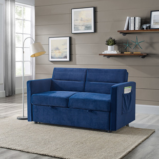 Cream Style Sofa Modern Minimalist Small Apartment Living Room Extra Wide Sitting Depth Compression Sofa