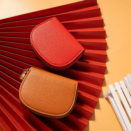 Fashionable Japanese-style small fresh breeze shell half-round accordion card case multi-card slot card protector credit card storage bag