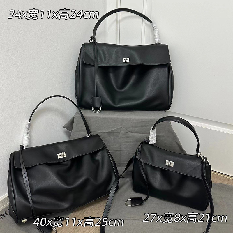 24新款托特包凯利包大容量高级感真皮腋下包单肩斜挎手提包 - Thumbnail 6