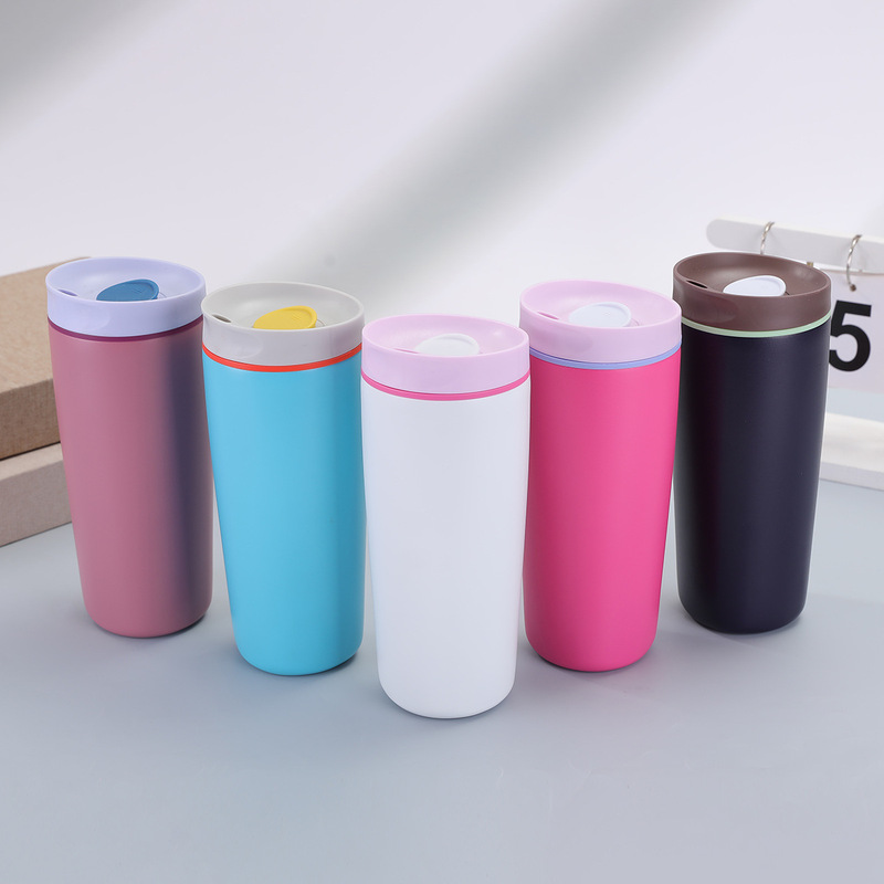 クロスボーダーオワラ断熱カップシンプルでファッショナブルなコーヒーカップクリエイティブステンレス鋼ドーパミンポータブルタンブラー|undefined