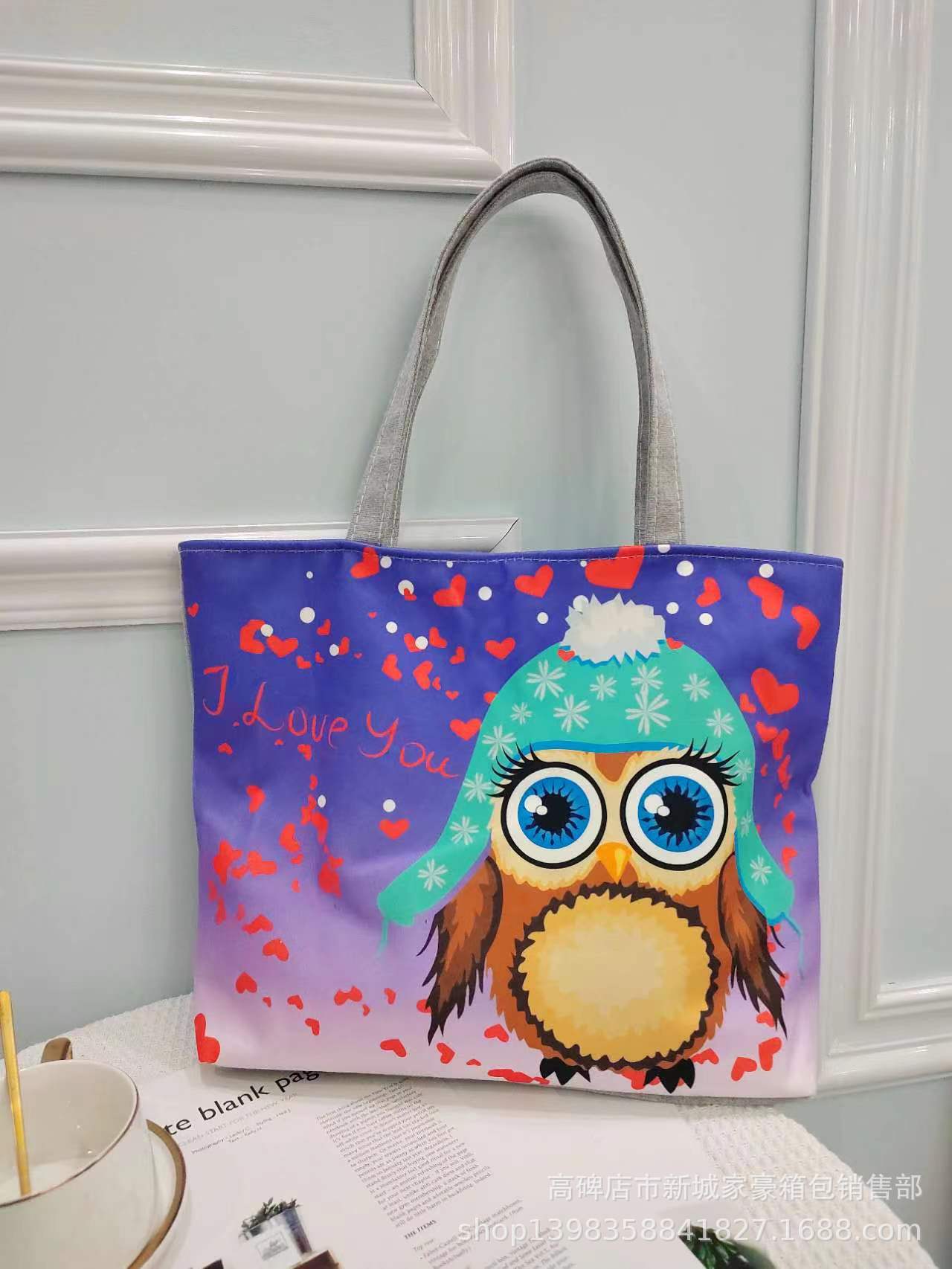 Bolsa de lona de gran capacidad para mujeres 2023 de alta temperatura de transferencia de calor bolsa de hombro de flores bolsa de lona bolsa de mujer bolsa de momia portátil