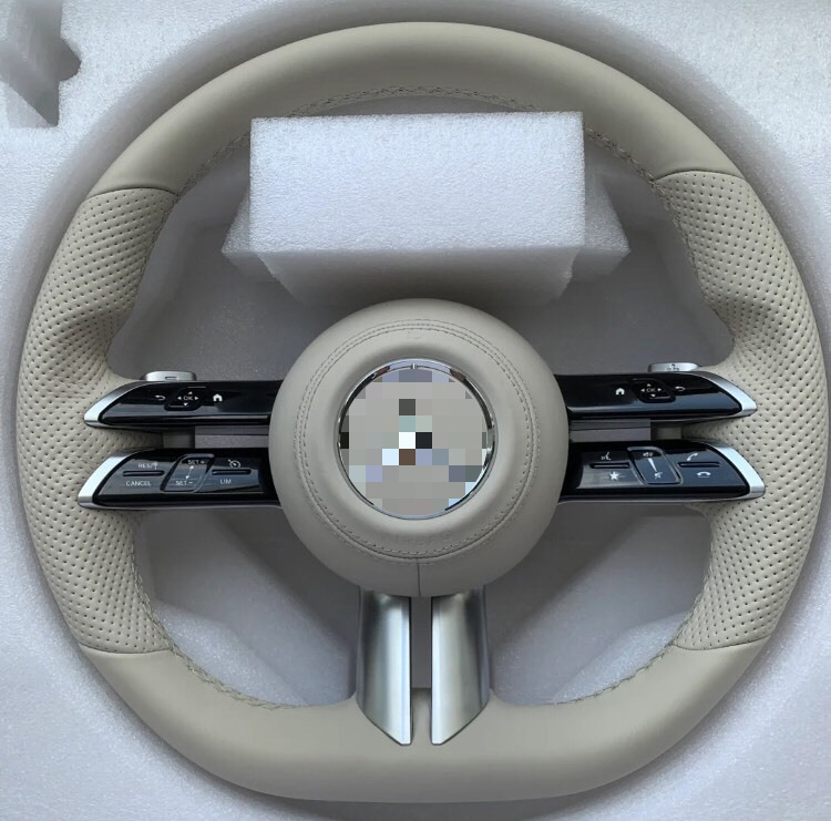 Mercedes-Benz genuine leather AMG steering wheel assembly for C-Class, E-Class, S-Class, modified dragonfly-style steering wheel assembly, upgrade for older models