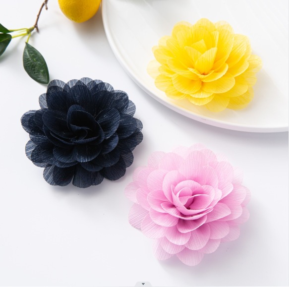 Wholesale floral fabric flowers, chiffon flower headpieces, hair accessories, floral arrangements, wrist flowers, shoe flowers, festive corsages