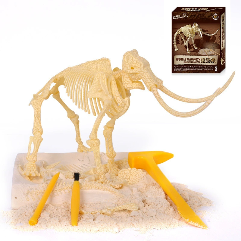 Constructor, dinosaur, skeleton, archeological toy, archaeological excavations, fossil, science and technology