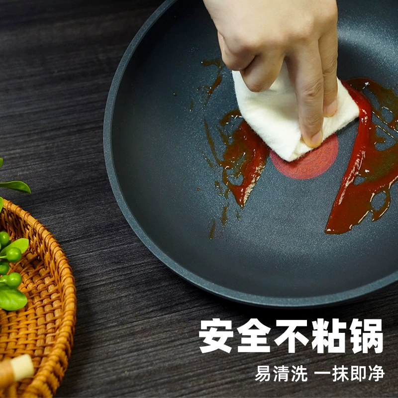 Красная точка сковорода с антипригарным покрытием, бытовая wok сковорода для газовой и индукционной плиты, универсальная сковорода в подарок оптом