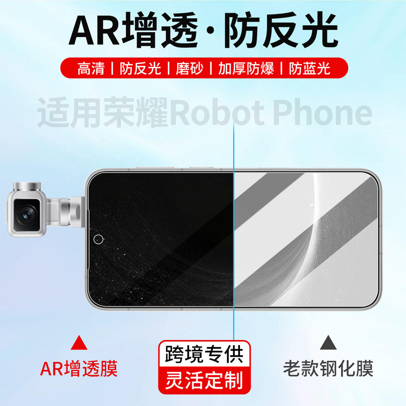 AR anti-reflective film is suitable for Honor Robot Phone, anti-glare robot phone matte blue light screen protector
