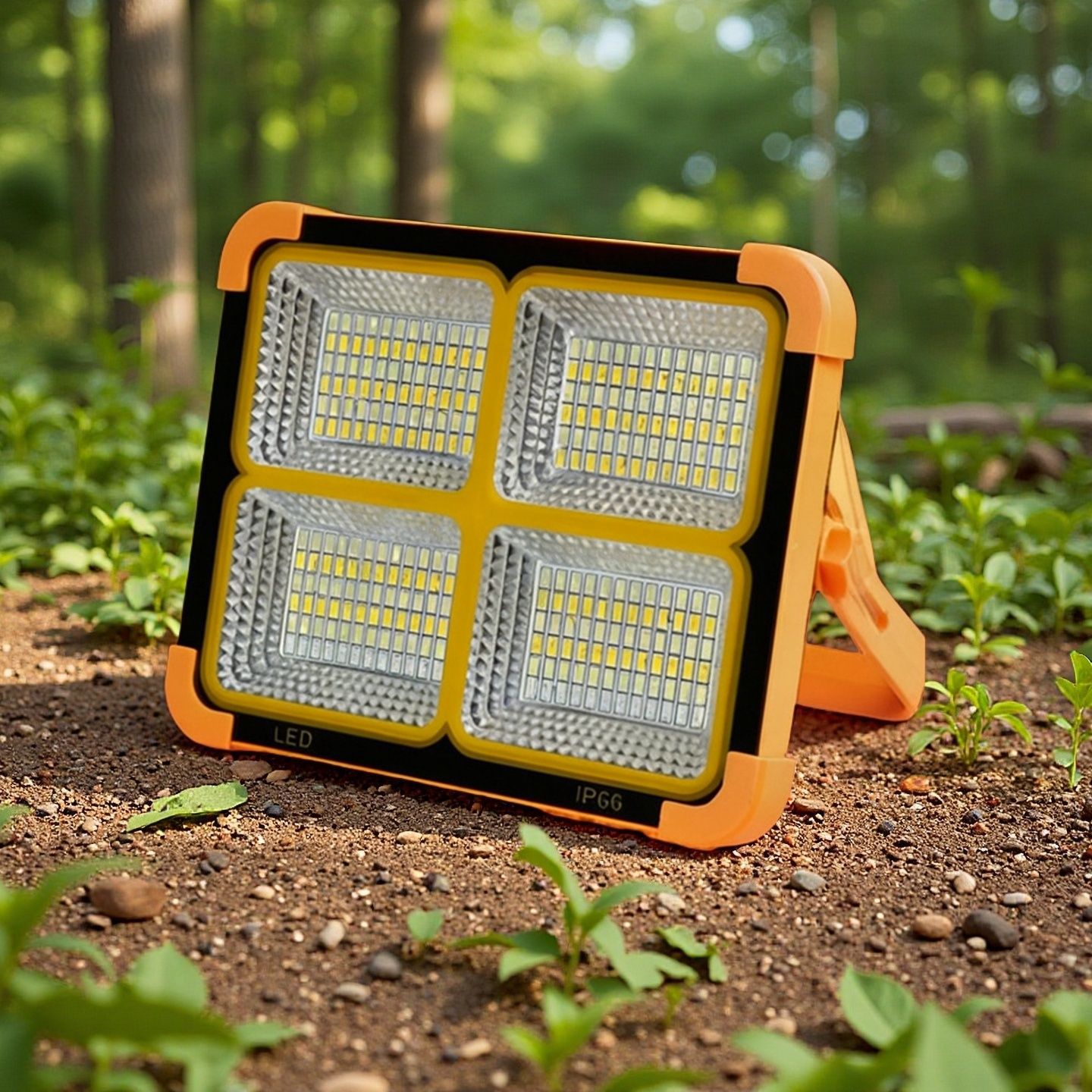 Cross-Border Photovoltaic Rechargeable Floodlight for Outdoor Camping, Ultra-Bright Portable Home Mobile Emergency Lighting Solar Lamp