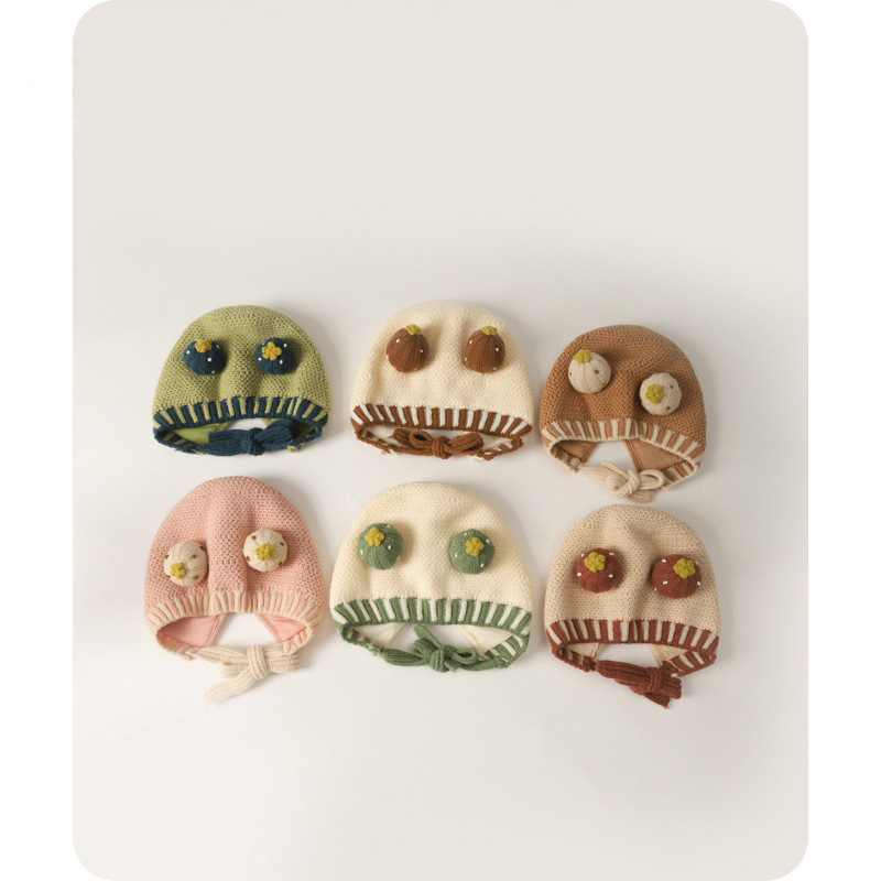 Sombreros para bebés otoño y invierno recién nacidos sombreros cálidos para hombres y mujeres sombreros de tejido para niños sombreros de lana