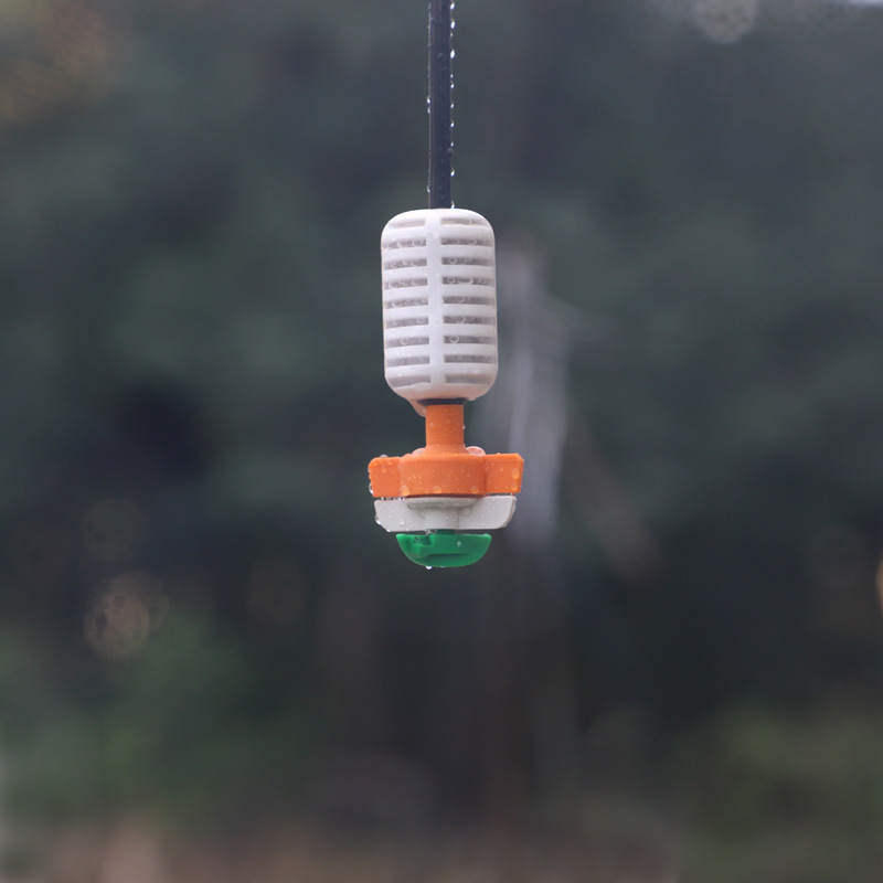 Jardín de lluvia forest 360 ° rociador giratorio jardín boca abajo enchufado para reducir el polvo y enfriar el precio unitario sin impuestos