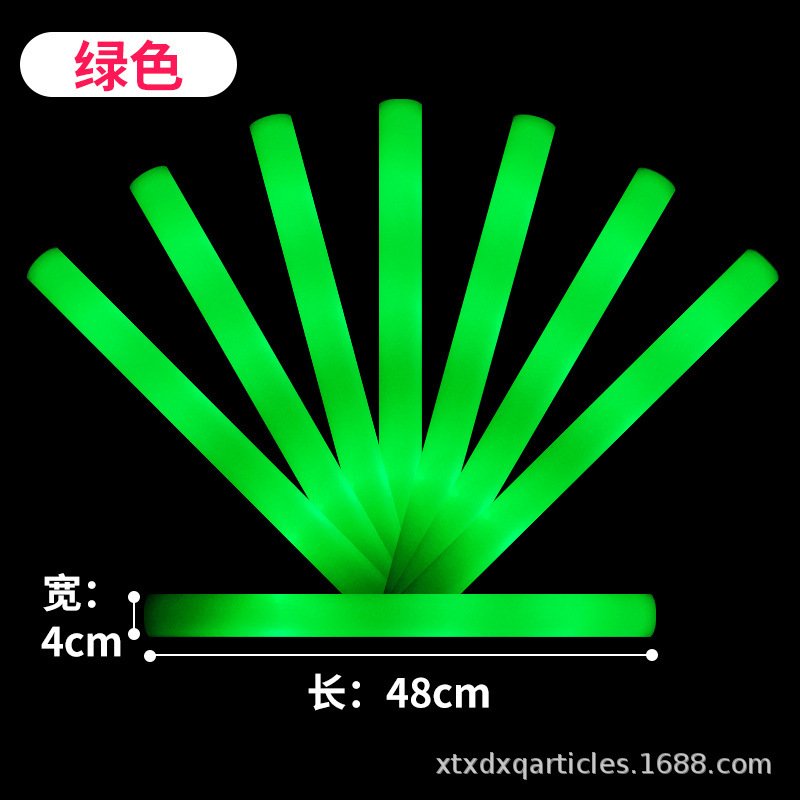 七色のスポンジの蛍光棒の卸売り活動の夜光棒の泡の閃光棒のコンサートの発光のスポンジの棒は制定します。|undefined
