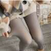 Junchao Artifact Autumn and winter Stewardess Bottoming socks Plush Pantyhose Warm pants Plush Shaping