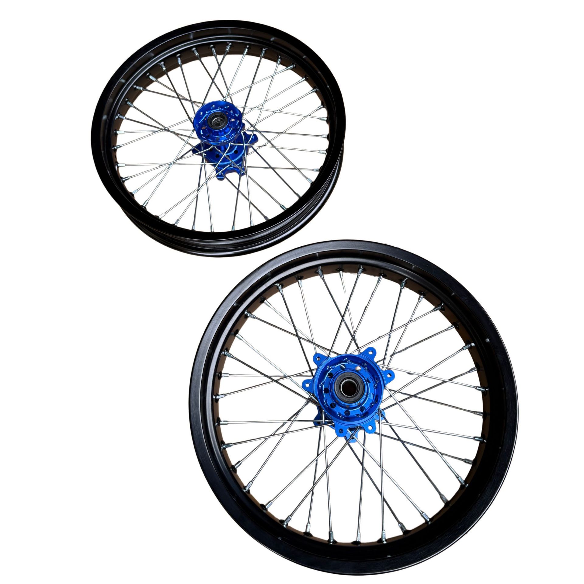 Suitable for Qiu Long Ji Feng modified front 2.50-17 and rear 3.50-17 slick tire wheel hub assembly with aluminum alloy rims