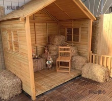 防腐木庭院组装别墅木攀爬木屋户外小房子小房防腐房子花园麦太保