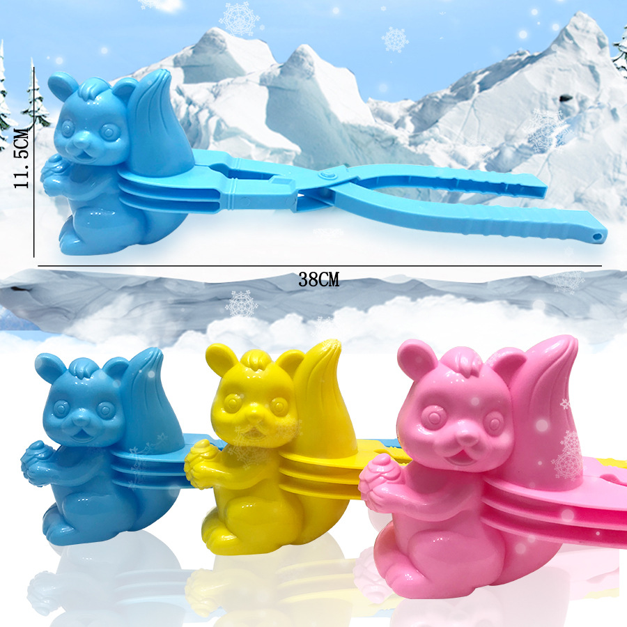 Una variedad de juguetes de nieve se puede utilizar para invierno al aire libre clip de bola de nieve juguetes de nieve para niños