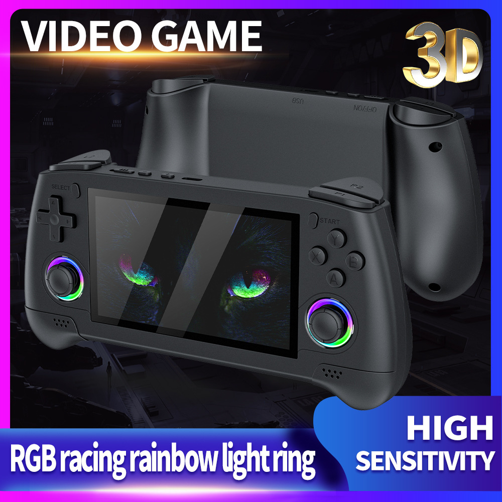 Cross-Border New M30 Open Source Handheld Console with Rgb Light 4.3inch Ips Screen 3D Large Game Psp God of War Emulator