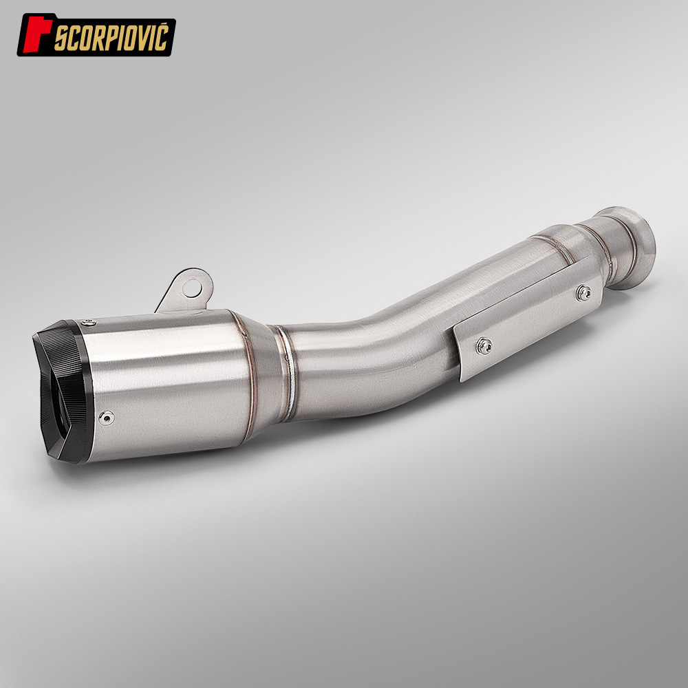 Spring Breeze 800Nk Modification: Stainless Steel Integrated Mid-Tail Section Silencer, Connects to the Original Front Section of the Motorcycle Exhaust Pipe