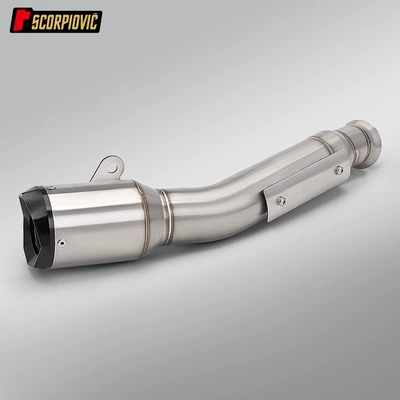 Spring Breeze 800Nk Modification: Stainless Steel Integrated Mid-Tail Section Silencer, Connects to the Original Front Section of the Motorcycle Exhaust Pipe