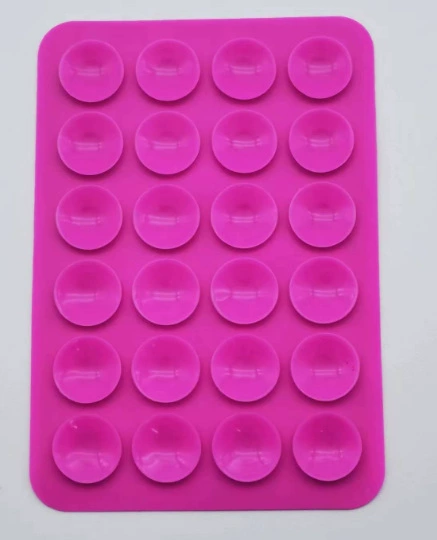 Silicone Phone Holder Pad — Double-Sided Non-Slip Rectangular Adhesive Grip, 8×5.5×0.25 cm