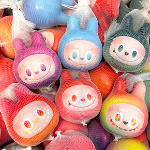 New Style Labubu Head Decompression Pinch Slow Rebound Children's Toys Men and Women Decompression Ornaments Gift Artifact Wholesale