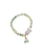 Organic crystal, beaded bracelet, brand jewelry, with little bears, Birthday gift