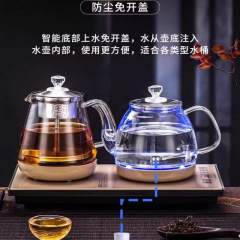 智能全自动底部上水电热水壶 茶台烧水壶一体泡茶专用玻璃煮茶器