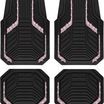 Avtomobil döşəmə paspasları — dirt-resistant, dust-proof, easy to maintain, can - car-floor-mat-13-3344cmcrystal-velvet-two-piece-set